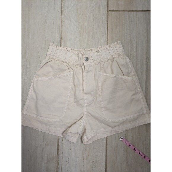 Madewell Denim Pull-On Paperbag Utility Shorts: Garment-Dyed Edition Size 24 - Picture 4 of 9